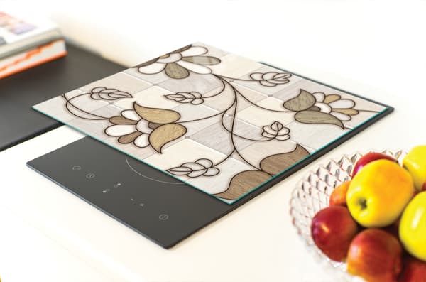 GLAS SKÄRBRÄDA 40x30 MOSAIK