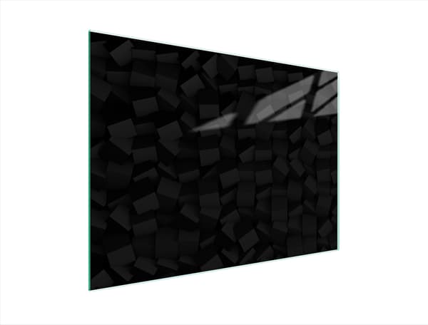 SKÄRBRÄDA I GLAS 40x30 SVART