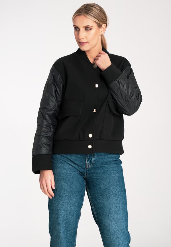 Dambomberjacka bomberjacke sort størrelse S/M