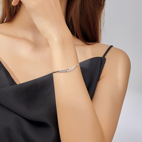 Pulsera Doble CELEBRITY Plata 925