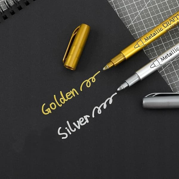 Metallpennset - Guld och Silver