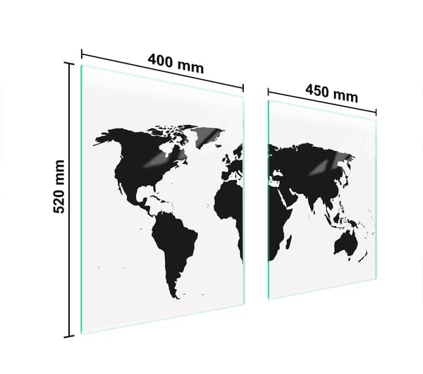 GLASBESKYTTELSESPLADE TIL KOMFUR 85x52 MAP