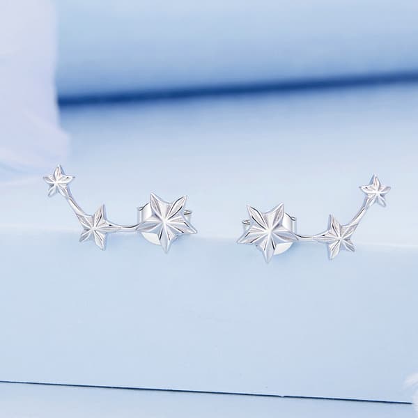Pendientes Estrella de Plata Pendientes de Plata 925