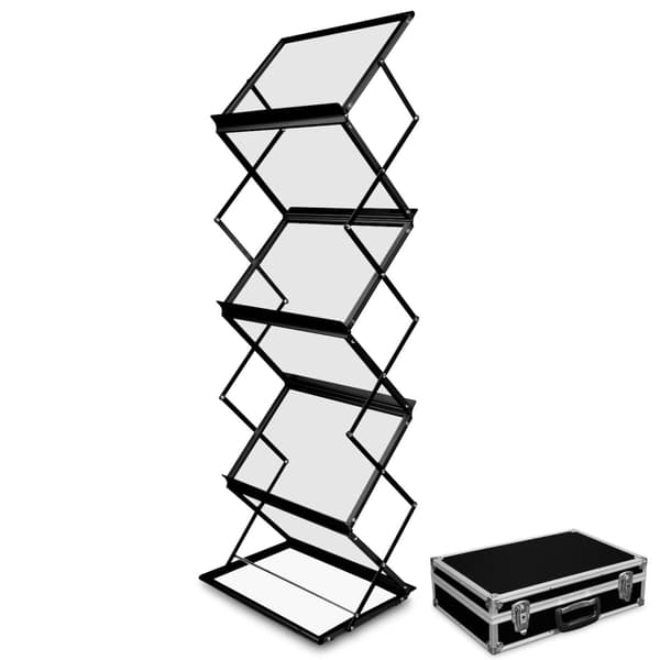Brochureholder A3 Z sort i kuffert