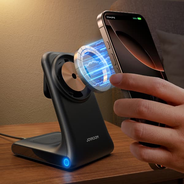 3-i-1 trådløs oplader med MagSafe - Sort
