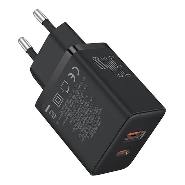Cube Pro 30W USB-C USB-A -seinälaturi - musta