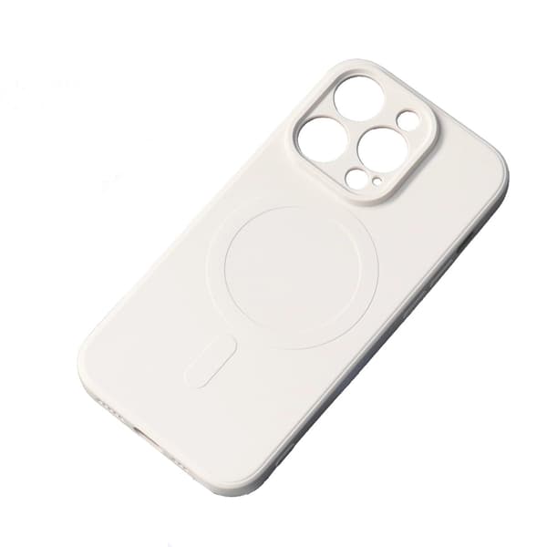 iPhone 16e silikone-etui med MagSafe – beige