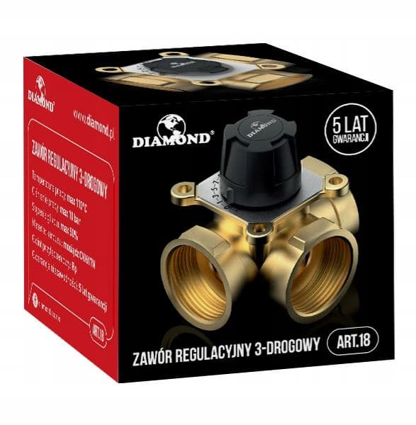 3-vejs blandeventil 2 tommer diamant