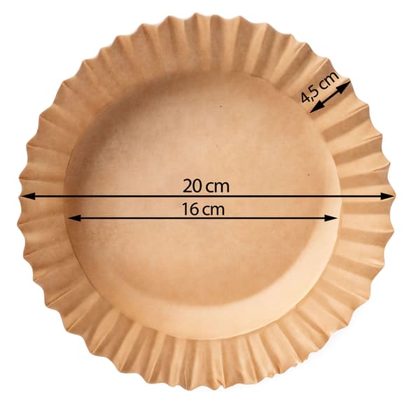 Bagepapir til frituregryde 20 cm Berdsen - 50 stk