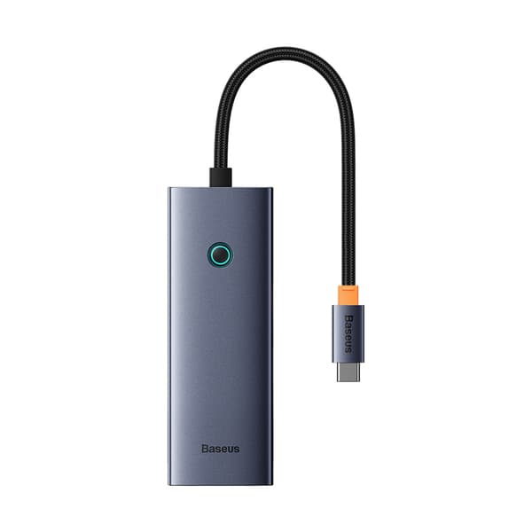 HUB 5-i-1 Splitter USB-C til HDMI USB-A USB-C PD 4K - Grå