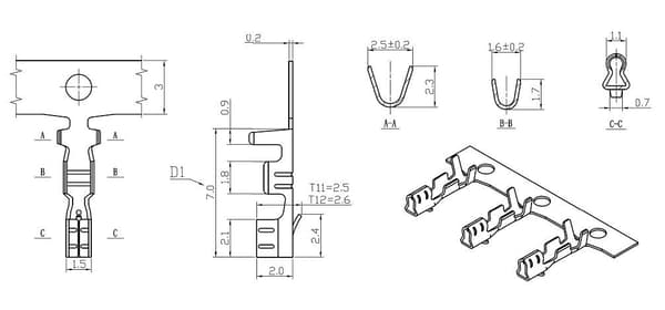 SPOX PIN-KONTAKTER 50 ST