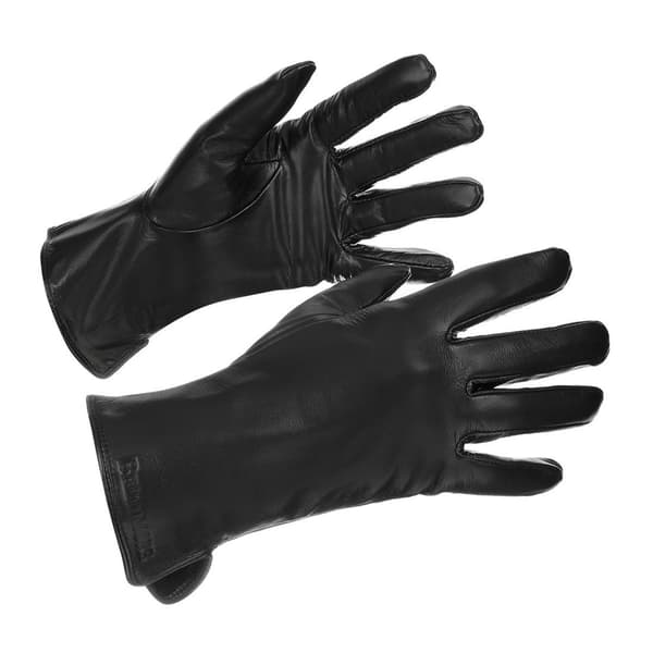 Dame læderhandsker sorte fleece s/m BELTIMORE K25