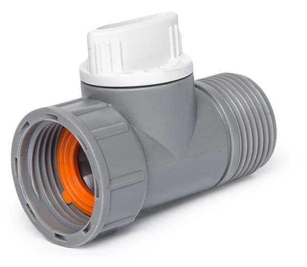 3/4" GW/GZ ventilanslutning, vitt rör
