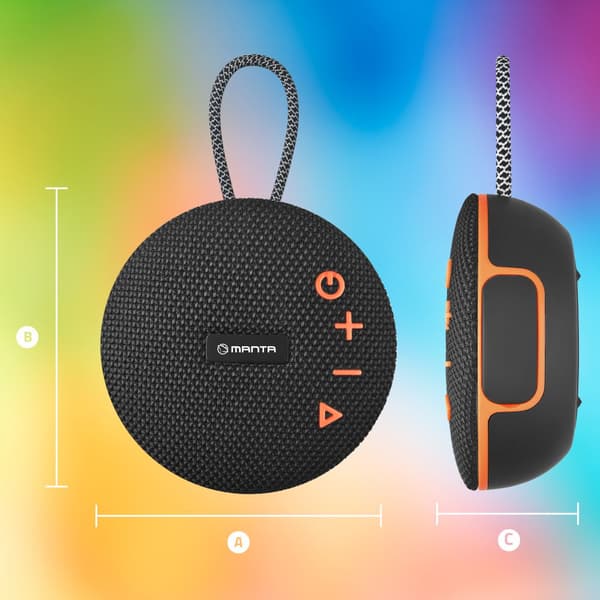 Manta SPK02GO bärbar Bluetooth-högtalare