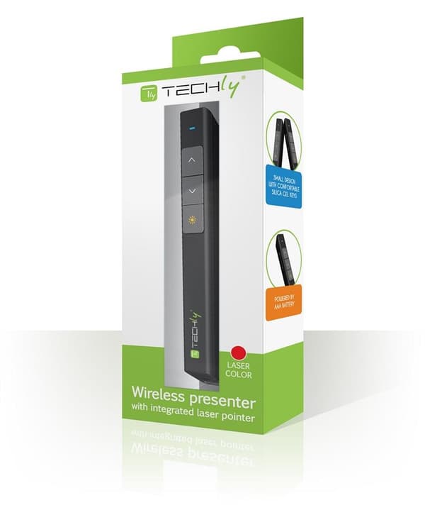 Techly trådlös presentatör med laserpekare