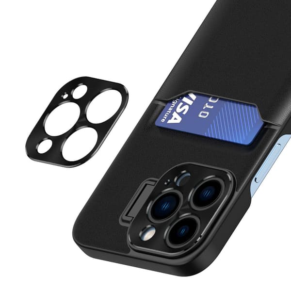 Samsung Galaxy S23 Læder Stand-cover - Sort