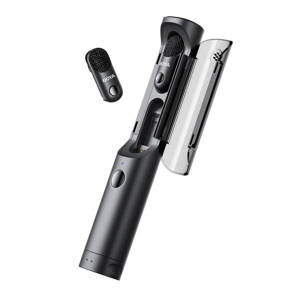 4-in-1 2.4GHz USB-C Langaton Mikrofonisetti MAGIC-05 - Musta