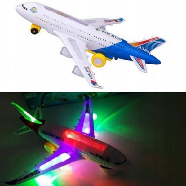 STORT A380 PASSAGERFLY KØRER LYD 22 cm