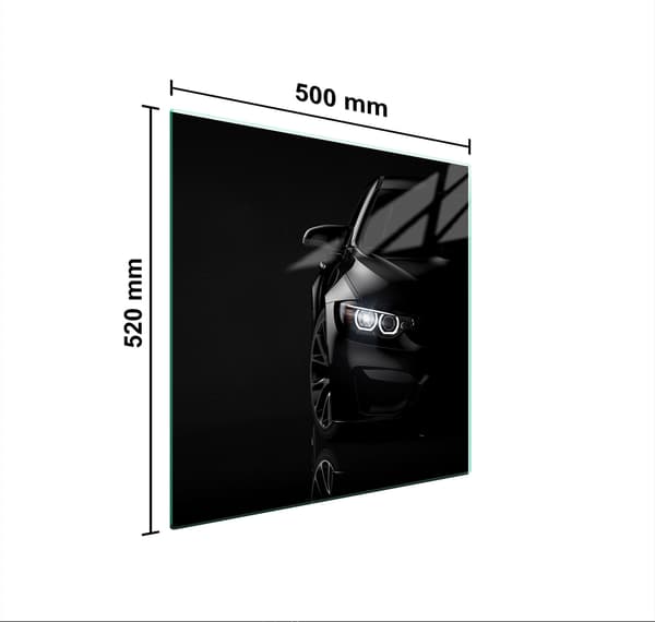 GLASSKYDDSPLÅT FÖR SPIS 50x52 AUTO