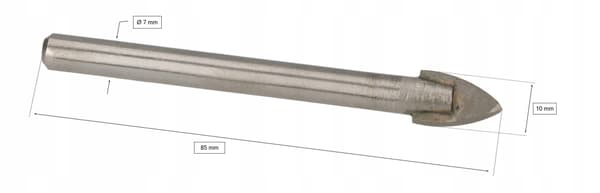 Glasplatteborr 10 mm