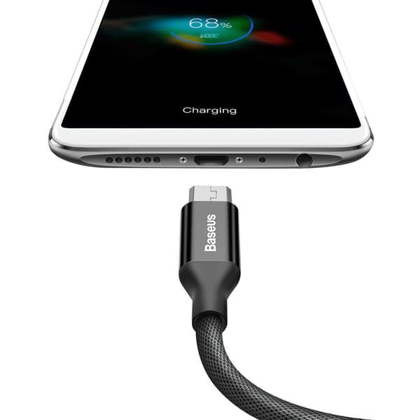 Yiven 1,5m USB-A - MicroUSB-kabel - Svart