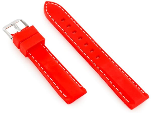 Gummiband för U20 klocka - rött 18mm