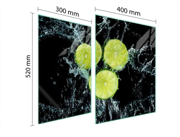 GLASSKYDDSPLÅT FÖR SPIS 70x52 CITRON