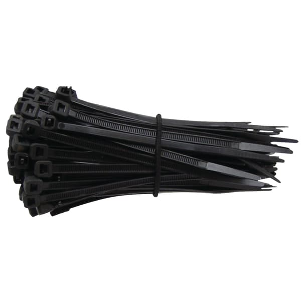 Musta nippuside, nippuside, mitat 140x3,6mm x100 kpl.