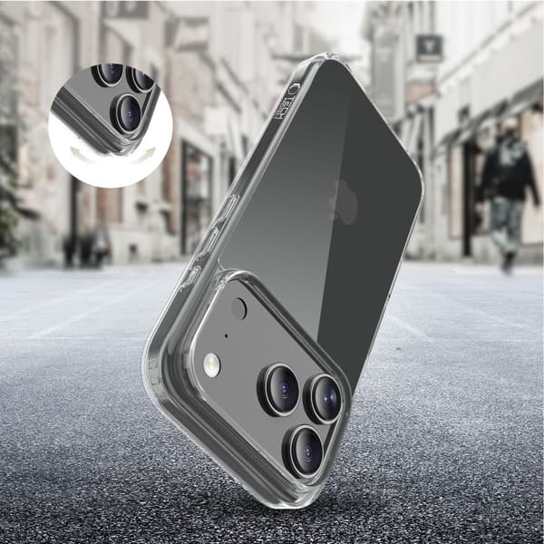 iPhone 17 Pro Max FlexAir -hybridikuori - läpinäkyvä