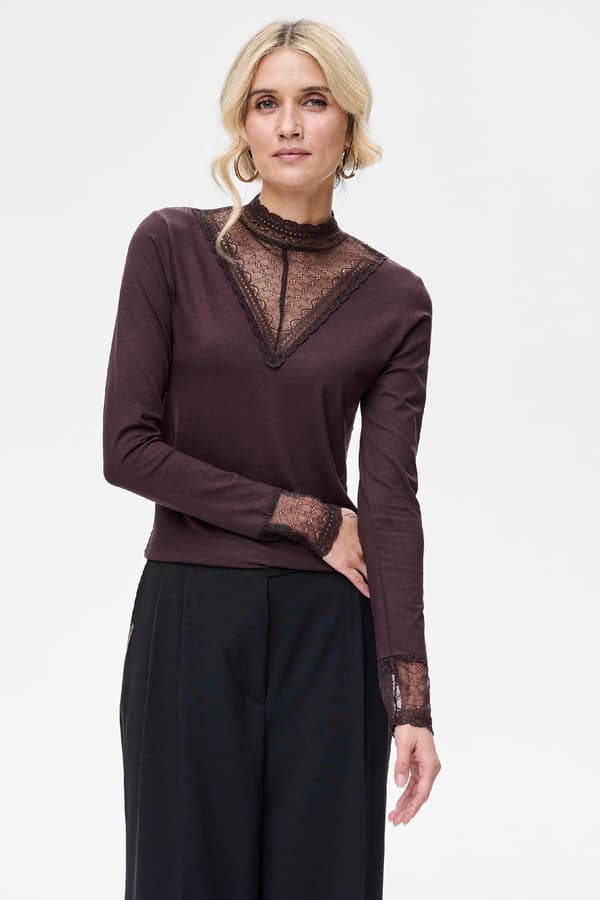 Oyana Chokolade Damebluse 44