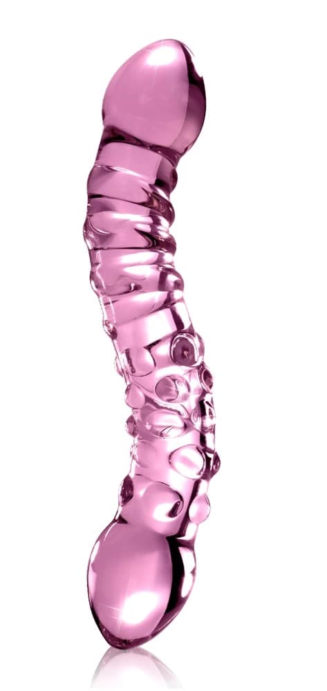 Icicles Dubbel Glasdildo med Nitar