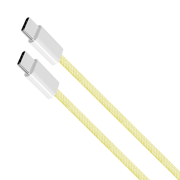 Kruger og Matz Basic USB-C til USB-C kabel 60 W 1 m gul