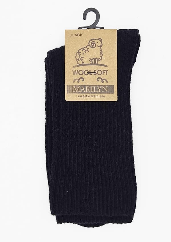 Dame uldsokker, sorte Wool Soft Marilyn. DAME WOOL SOFT SOKKER, sorte, 36/41