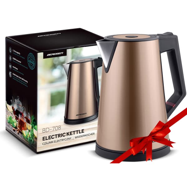 Vattenkokare 1,7l Berdsen BD-708 koppar