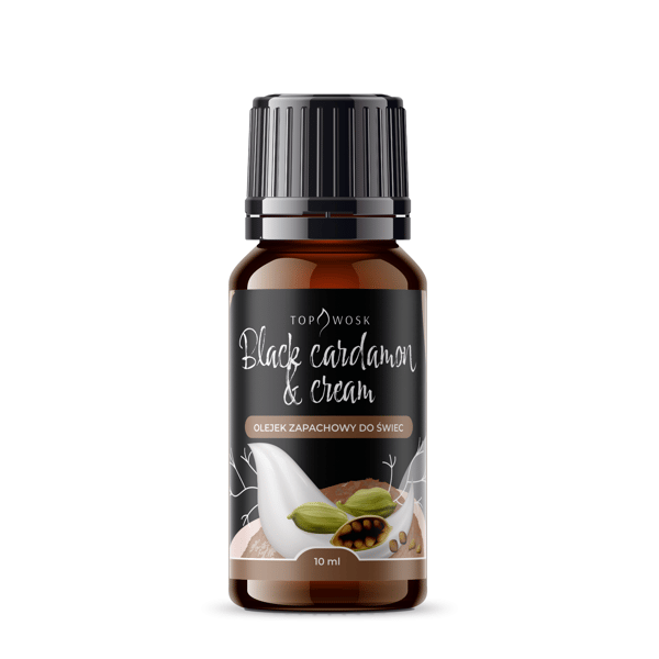 Sort kardemomme og cremeduftolie 10 ml