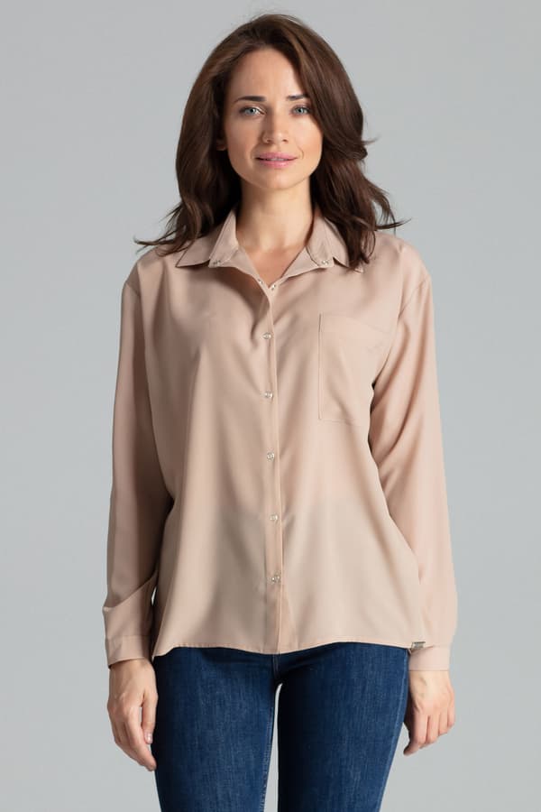 Skjorte L059 Beige S