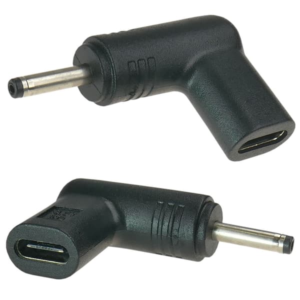 USB-C-adapter til strømforsyning af bærbar computer med 3,0x1,0 mm stik