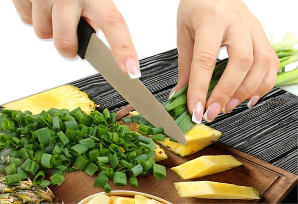 Lasinen liesisuoja 90x52 Pineapple