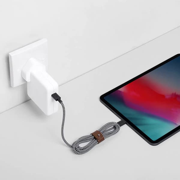 Native Union bæltekabel - USB-C - USB-C kabel, 1,2 m (skifergrøn)
