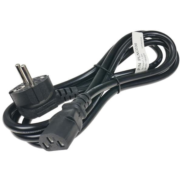 Strømkabel 230V | C13 | vinklet | 1,8m