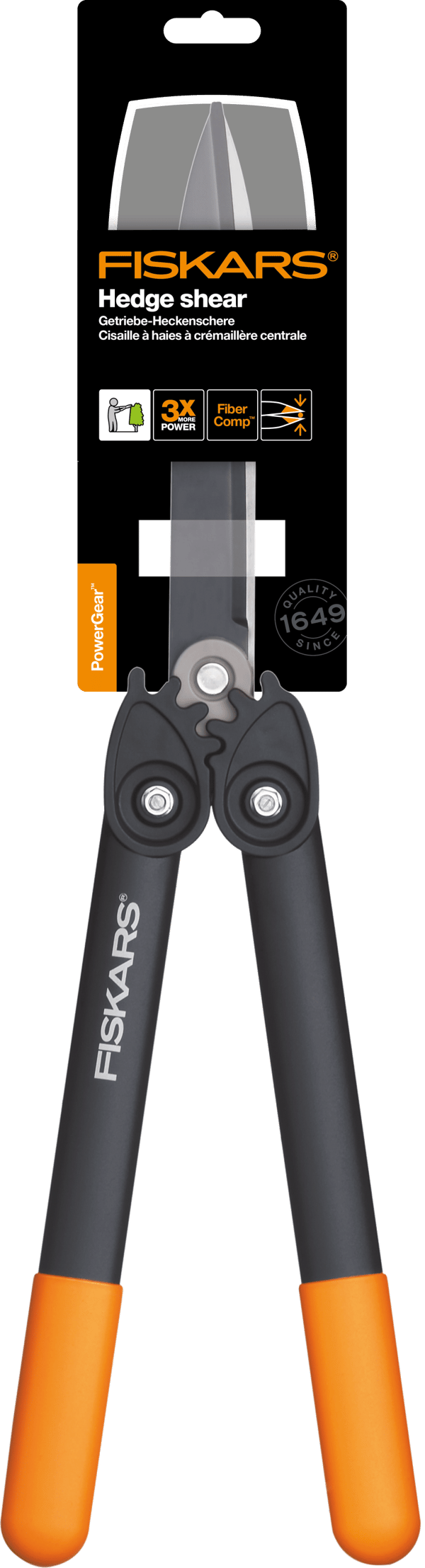 Fiskars PowerGear HS72 manuel hækkesaks til hageplanter
