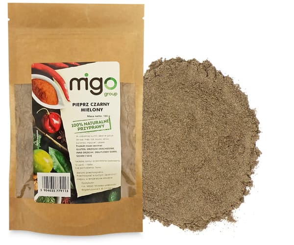Stødt sort peber (100g) - MIGOgroup