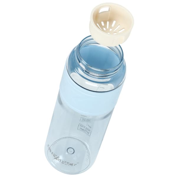 Tritan vattenflaska 1000ml med mätkopp - blå