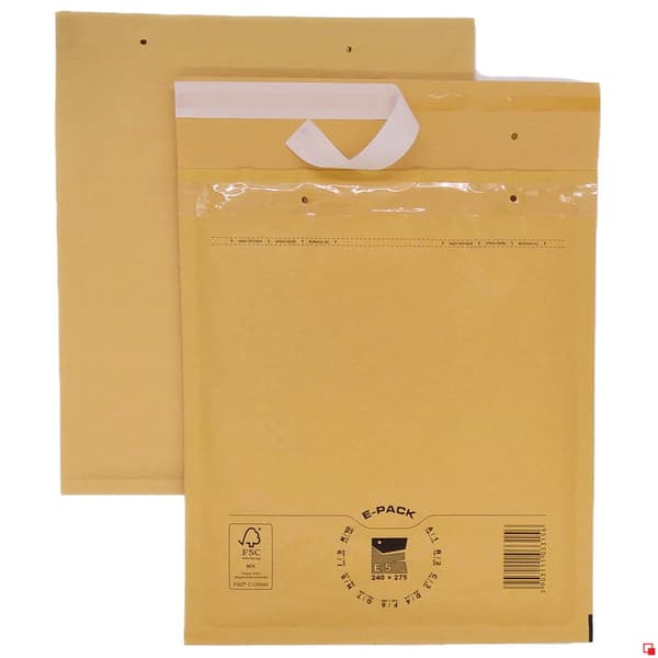 E15 BRUN bubbelkuvert x 10 st