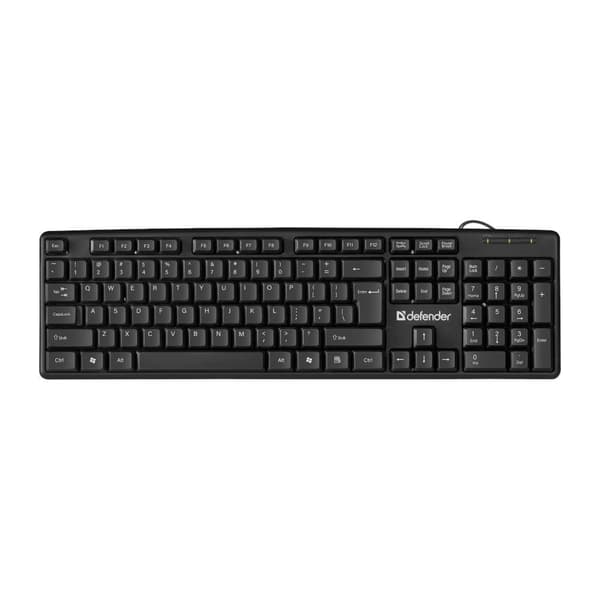 Defender ELEMENT HB-520 USB-kablet tastatur sort