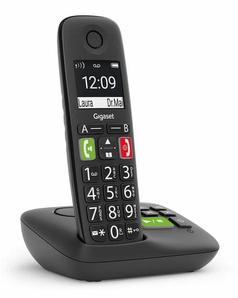 GIGASET E290A Pöyt telefoni Musta