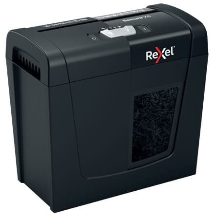 Rexel Secure X6 makulator, P4, 6 ark, 10 l beholder