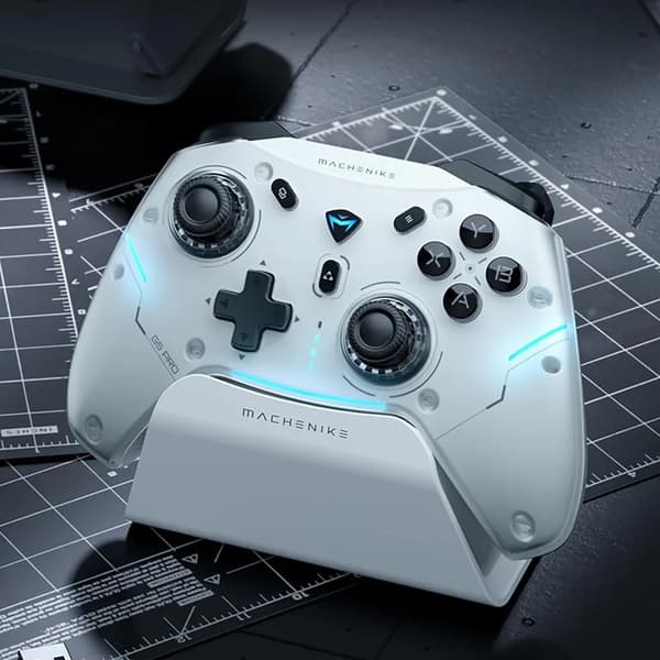 G5Pro Max trådlös spelkontroll med laddningsstation - vit