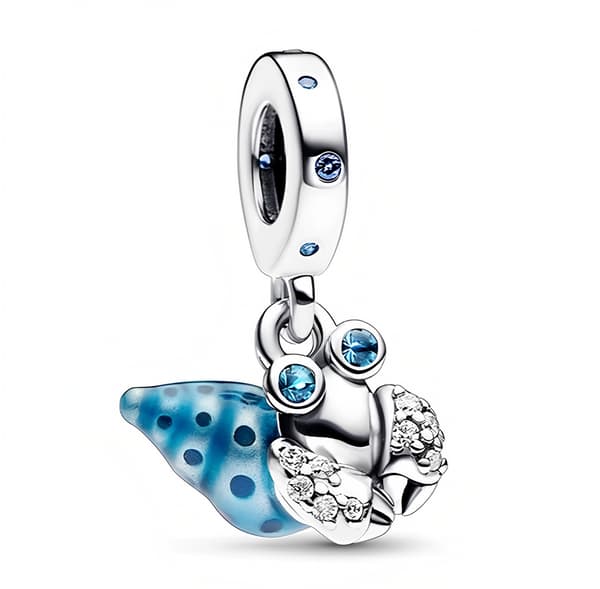 Pandora Blå Eremitkräfta Charm Hänge Charms