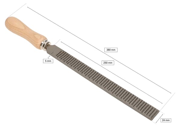 Platt träfil 250/2